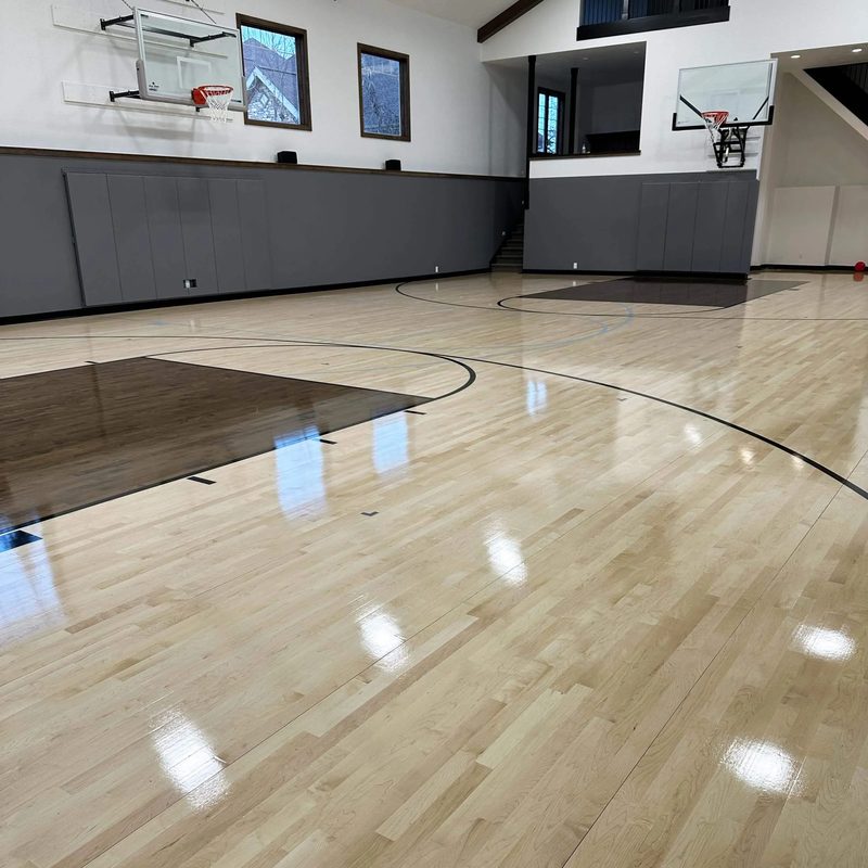 Gym gloss floor finish in Kansas City by Surface Shield